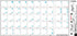 KOREAN APPLE KEYBOARD STICKER with BLUE LETTERING ON TRANSPARENT BACKGROUND
