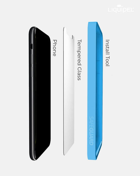 LIQUIPEL Safeguard Tempered Glass Screen Protector for Apple iPhone 12 Pro Max