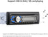 WEPARTICULAR 12V MP3 Car Stereo CD DVD Player Single Din Car Radio with Bluetooth Hands-Free/FM Receiver/USB/AUX/SD