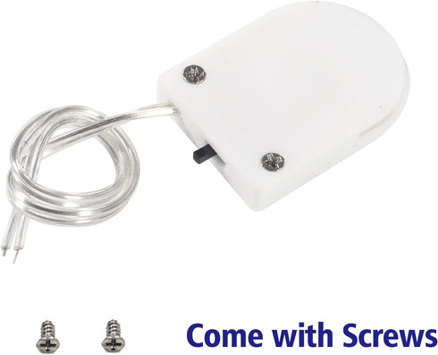 Aobao 15pcs CR2032 Battery Holder with Switch, Coin Cell 1 x 3V Button Leads On Off Switch, White