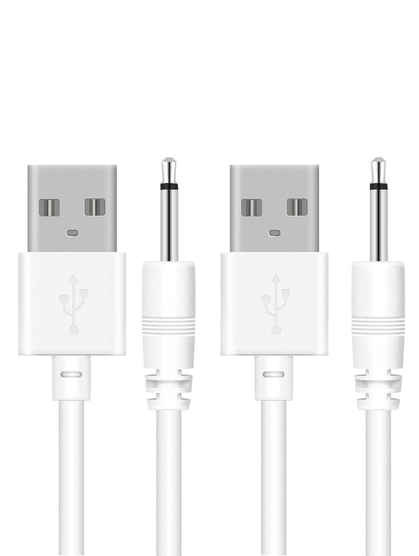 FARSEOMIX DC Charging Cable, 2.5mm Vibrators Charger Cord, 2.7ft Fast USB DC Charger