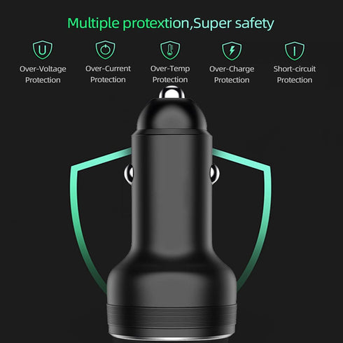 30W 65W Car Charger Compatible for Oneplus 13 12 11 10 9 Pro | Fast Car Charge for One Plus 7 6T 6 (Black)
