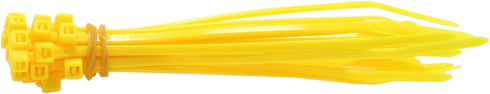 QualGear CT1-MC-200-P Self-Locking Cable Ties, Assorted, 200/Poly Bag, Green, Black, Yellow, Orange
