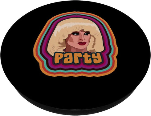 "Party" Funny Drag Queen PopSockets Swappable PopGrip