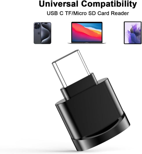 JOYNANO 128GB 10 FAT32 24/7 (128GB SECUEYE TF Memory Card with Type C Adapter, Class High Speed Reading/Writing