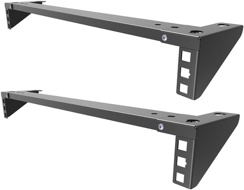 JINGCHENGMEI 2 Pcs of 1U 19 Inch Steel Vertical Wall Mount Server Rack