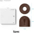 elago Silicone Cover for Google Nest Cam Outdoor/Indoor (Battery), Magnetic Mount Cover Included, Dark Brown