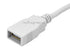 Monoprice 3-Feet USB 2.0 A Male to A Female Extension Cable (Gold Plated), White (108605)