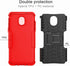 Yiakeng Galaxy J7 Refine Case - Shockproof Protective with Kickstand for Samsung J737V, J737T (Red)