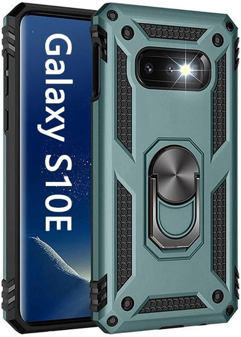 S10e Phone Case Military Grade Heavy Duty Armor, Dual Layer Rugged Shell, Shockproof Protection for Galaxy S10e, Green