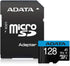ADATA AUSDX128GUICL10A1-RA1 128GB 10 V10 A1 Premier microSDXC UHS-I/Class Memory Card with SD Adapter