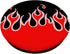 Flames Red Black 90's E-Girl PopSockets PopGrip: Swappable Grip for Phones & Tablets
