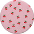 Funny & Cute Pink Smiling Cherry Pattern, PopSockets Standard PopGrip for Girls