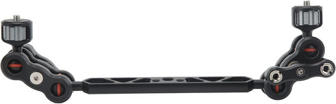 KIMISS 13in Articulating Arm Camera Mount, Adjustable CNC Aluminum Alloy with 1/4" and 3/8" Thread for Microphone