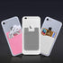 6 Pack Phone Card Holder - Silicone Stick-on Wallet with 3M Adhesive, Slim ID Holder for iPhone & Android