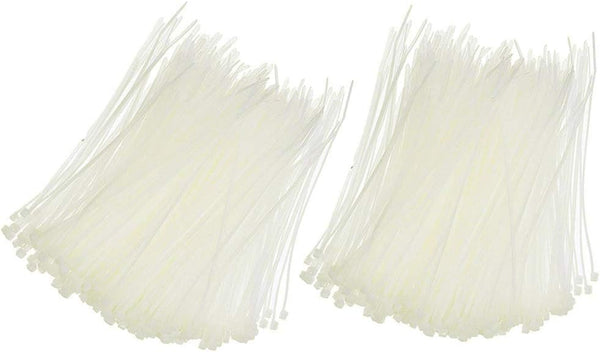 LC LICTOP 4 Inch Nylon Cable Zip Self-locking Wire Ties, Pack of 1000 (White)