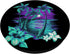 vintage retro palm tree PopSockets Swappable PopGrip