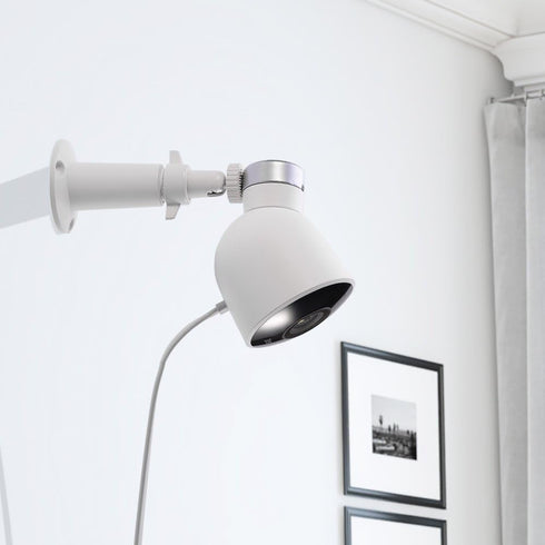 HOLACA Wall Mount for Nest Cam, Versatile Aluminum Bracket for Google Nest Cam Outdoor Security Camera (White-Aluminum)