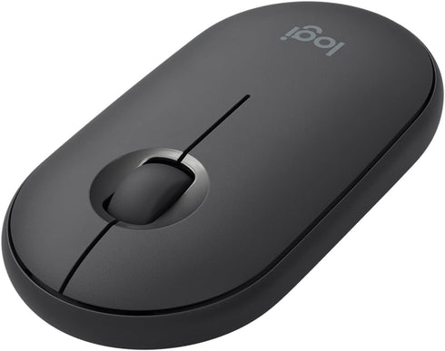 Logitech Pebble Wireless Mouse with Bluetooth or 2.4 GHz Receiver, Silent Slim Design for Laptop, PC, Mac, Chromebook