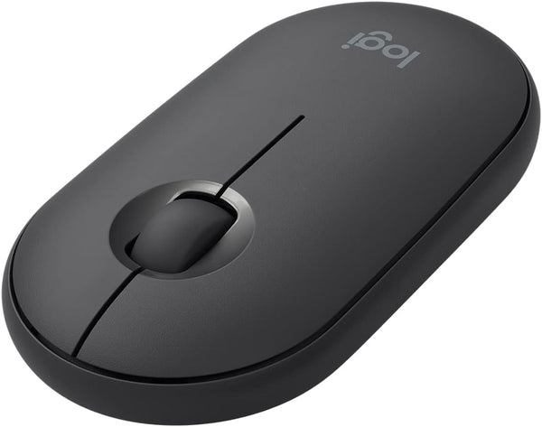 Logitech Pebble Wireless Mouse with Bluetooth or 2.4 GHz Receiver, Silent Slim Design for Laptop, PC, Mac, Chromebook