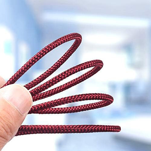 iFlash 1ft Nylon Braided USB Type C Cable, USB A 2.0 Fast Charger for Samsung Galaxy S10 S9 S8 Plus Note 10 9 8 (Red)