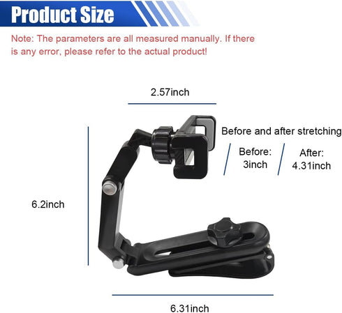 ZIMISI 360 Car Sun Visor Phone Holder, Foldable & Retractable Auto Rear View Mirror Cell Phone Mount, Rotatable