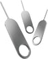 3-Pack, Sim Card Tray Ejector Pin with Keychain Hole - Universal Sim Card Tray Removal Tool - Stainless Steel