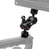 AFEFT 1/4" 360 Articulating Magic Arm with Double Ball Heads, Screw Mount with Non-Slip Rubber Rings, Swivel Monitor