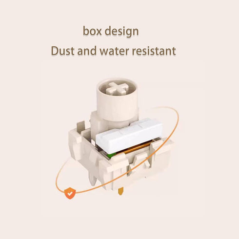 Kailh Box Ice Cream Pro Linear Switch, 5-pin 45gf Pre-Lubricated Dust and Water Resistant Mechanical Keyboard Switch