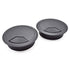 3-1/8 Inch (80mm) Black Wire Grommets and Cable Ties Kit, ABS Plastic Desk Hole Cover Cord Organizer