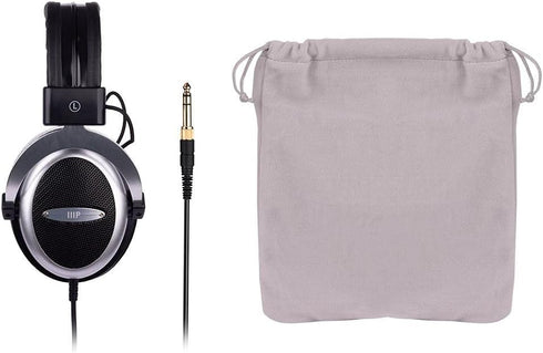 Monoprice Semi-Open Over Ear Wired Headphones, Comfortable Low Deep Bass for Kids Teens Adults, for Smartphone,