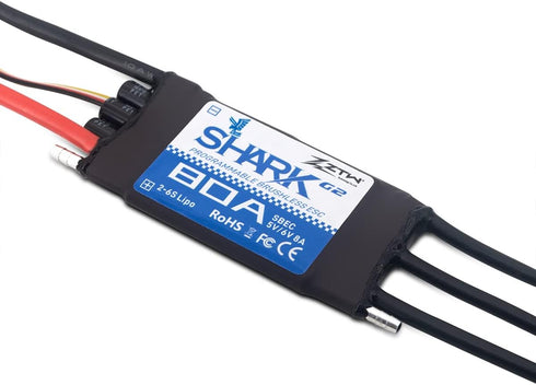ZTW G2 80A Shark Series Boat ESC (Shark SBEC)