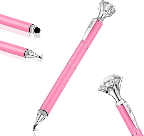 Big Diamond Multi-Tips Stylus Pen for Touch Screens - Capacitive Universal Stylist Pen for iPad, iPhone, and All