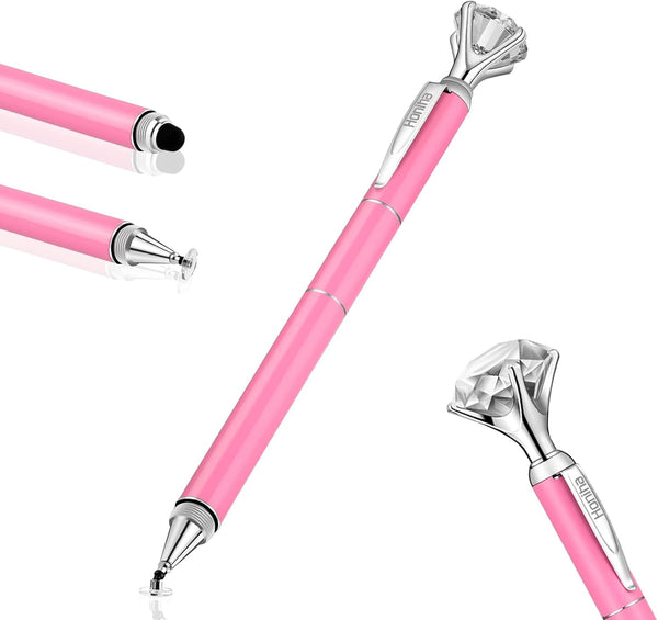 Big Diamond Multi-Tips Stylus Pen for Touch Screens - Capacitive Universal Stylist Pen for iPad, iPhone, and All