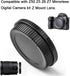 Camera Body Cap & Rear Lens Cap Cover Compatible for Nikon Z8 Z9 Z7II Z6II Z7 Z6 Z5 Z50 Camera kit Z Mount Lens (2 Pack)