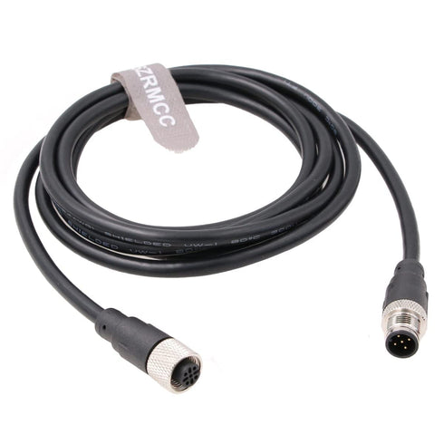 SZRMCC M12 5 Pin Male to Female Waterproof Connector Cable for Industrial Camera Fieldbus Module (10m)