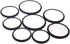 Andoer 18pcs Camera Lens Filter Metal Adapter Ring Kit, Filter Ring Adapter (9pcs Step Up & 9pcs Step Down)