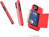 iPhone 12/12 Pro Case with Card Holder, Credit Card Slot Protective Wallet Cover Case - Purple