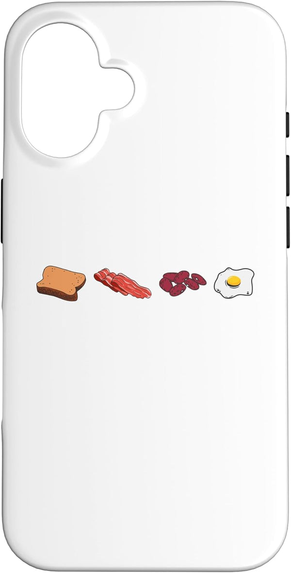 English Breakfast toast bacon beans and eggs. iPhone 16 Case