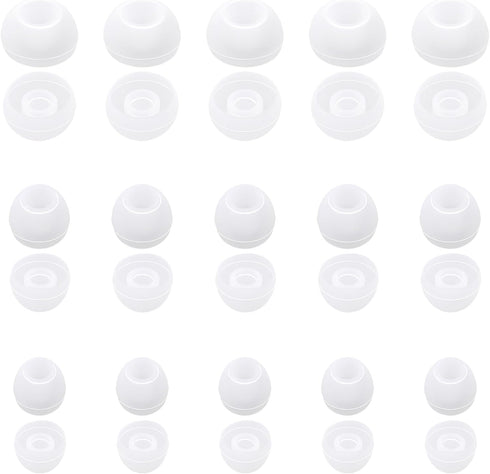 KALIONE 30 Pcs Silicone Earbud Cap Tip Cover Replacement, Ear Tips for in-Ear