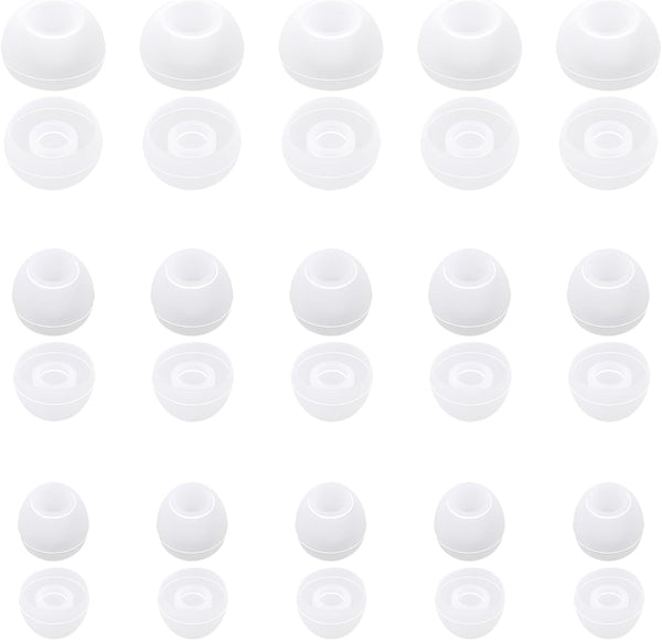 KALIONE 30 Pcs Silicone Earbud Cap Tip Cover Replacement, Ear Tips for in-Ear
