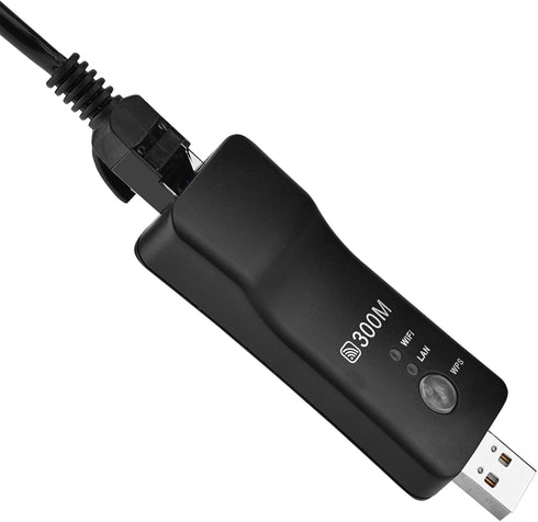 Bewinner 300M USB Repeater - Mini USB Repeater Signal Amplifier, Smart TV Network Adapter AP Booster, USB Powered High