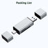 AKASO 3.0 SD Card Reader - USB Type C to Micro SD Card Adapter, Memory Card Reader for SD/Micro SD/SDHC/SDXC Card