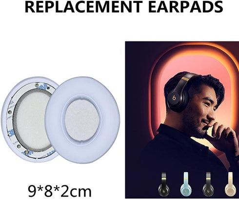 Studio2.0 Replacement Earpads Ear Pad Cushion Cover for Beats by Dr.Dre Studio 2 Wired/Wireless & Studio 3.0 Headphones