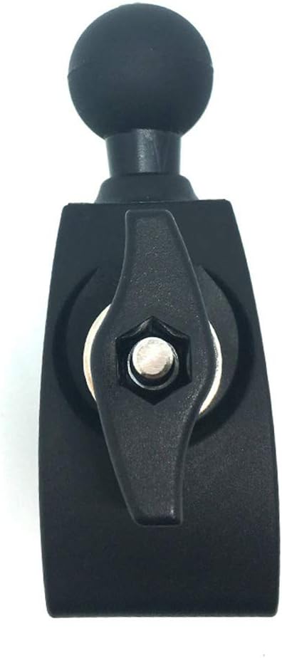 Motorcycle Bicycle Handle Bar Rail Mount - 1 Inch Ball Mount Action Camera for Handlebar Clamp, Black