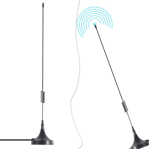 ACEIRMC Universal Car Stereo Antenna Car FM AM Radio Antenna Magnetic Base Car Radio Antenna Aerial for Vehicle Truck