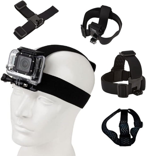 Action Camera Head Strap Mount for GoPro Hero 12 11 10 9 8/AKASO EK7000 Brave 4 5 6 7 LE V50X/Dragon Touch