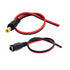10 Pairs 12V 5A DC Power Pigtail Barrel Plug 2.1mm x 5.5mm Male Female Connector for CCTV Security