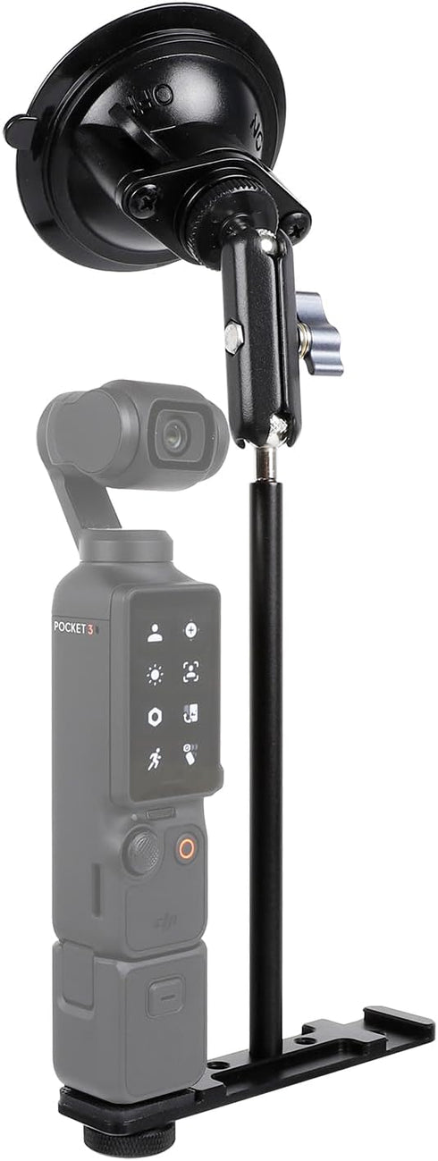 Suction Cup Mount for DJI Osmo Pocket 3 - Car Windshield Window Vehicle Holder