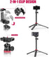 ULANZI MT-44 59" 2 1 360 Extendable Phone Tripod, Selfie Stick Vlog Stand with in Phone Clip, Ball Head Camera Tripod